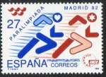 Sellos de Europa - Espa�a -  3220- Paralim-piada Madrid'92.logotipo de A.N.D.E.
