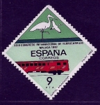 Stamps Spain -  Congreso Intr. Ferrocarril