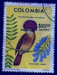 Sellos de America - Colombia -   Coronatus (Ave)