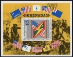 Stamps : America : Grenada :  GRENADA 1975 Sello Nuevo HB B42 Bicentenario de la Independencia Americana USA