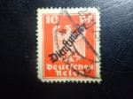 Stamps : Europe : Germany :  DEUTSCHES REICH - DIENFMARKE