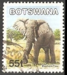 Sellos del Mundo : Africa : Botswana : Elefante