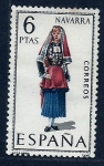 Stamps Spain -  Trages regionales (Navarra)
