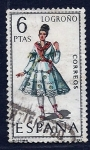 Stamps Spain -  Trages regionales (Logroño)