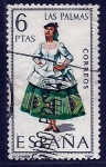 Stamps Spain -  Trages regionales (Las Palmas)