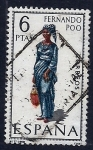 Stamps Spain -  Trages regionales (Fernando Poo)