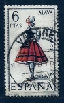 Stamps Spain -  Trages regionales (Alava)