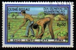 Sellos del Mundo : Africa : Guinea_Bissau : GUINEA BISSAU 1983 Michel 718 Sello Dia Mundial de la Alimentacion, Agricultura Guine Bissau
