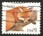 Stamps United States -  Zorro rojo