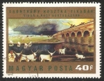 Stamps Hungary -  Tormenta en el Hortobágy 
