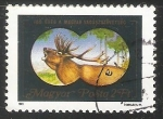 Stamps Hungary -  ciervo en la noche
