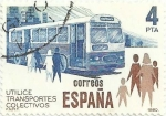 Sellos de Europa - Espa�a -  UTILICE TRANSPORTES COLECTIVOS. AUTOBÚS. EDIFIL 2561