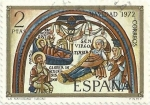 Stamps Spain -  (280) NAVIDAD 1972. LA NATIVIDAD,BASÍLICA DE SAN ISIDORO EN LEÓN. EDIFIL 2115