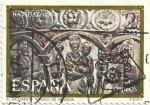 Stamps Spain -  NAVIDAD 1974. EL NACIMIENTO, PARROQUIA DE RENEDO DE VALDAVIA, PALENCIA. EDIFIL 2217