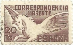 Stamps Spain -  PEGASO. TIPO DE 1937, SIN PIE DE IMPRENTA. EDIFIL 861