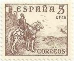 Stamps Spain -  EL CID Y GENERAL FRANCO. EL CID, VALOR FACIAL 5 Cts. EDIFIL 1044