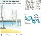 Stamps Spain -  Expo 98  Lisboa - Océanos Patrimonio del Futuro  SPD