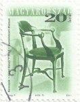 Stamps Hungary -  MOBILIARIO ANTIGUO. SILLA DE KÁROLY LINGEL,1915. REEDICIÓN DE 1999. YVERT HU 3814A