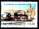 Stamps : America : Nicaragua :  NICARAGUA_SCOTT 1416 150º ANIV DEL FERROCARRIL ALEMAN. $0.40