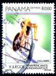 Stamps Panama -  PANAMA_SCOTT 732.01 CICLISMO, JUEGOS PANAMERICANOS DE INDIANOPOLIS. $1,00