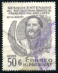 Sellos de America - Paraguay -  PARAGUAY_SCOTT 1753.02 150º ANIV NATALICIO MARISCAL FRANCISCO SOLANO LOPEZ. $0,40