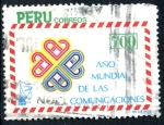 Stamps Peru -  PERU_SCOTT 806.01 AÑO INTERNACIONAL DE LAS COMUNICACIONES. $1,75