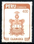 Sellos de America - Per� -  PERU_SCOTT 815 ESCUDO CIUDAD DE CAJAMARCA. $1,10