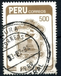 Stamps : America : Peru :  PERU_SCOTT 816.02 ESCUDO CIUDAD DE AYACUCHO. $1,40