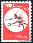 Stamps Peru -  PERU_SCOTT 822.03 CARRERA VALLAS, JUEGOS OLIMPICOS 1984. $0,85
