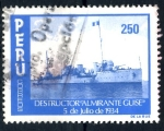 Stamps Peru -  PERU_SCOTT 825.01 DESTRUCTOR 