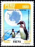 Stamps Peru -  PERU_SCOTT 853.02 PINGÜINO DE HUMBOLDT EN LA ANTARTIDA. $0,60