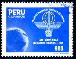 Stamps Peru -  PERU_SCOTT 858.04 14º JORNADAS IBEROAMERICANAS DEFENSA AEREA. $0,60