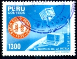 Sellos de America - Per� -  PERU_SCOTT 860 55º ANIV SOCIEDAD NACIONAL DE RADIO. $1,00