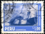 Stamps Peru -  PERU_SCOTT 897 BERGANTIN 