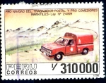 Stamps Peru -  PERU_SCOTT 1003 PRO NAVIDAD CARTERO Y COMEDORES INFANTILES. $1,25