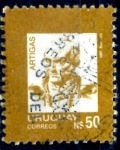 Stamps Uruguay -  URUGUAY_SCOTT 1208 ARTIGAS. $0,45