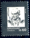 Stamps : America : Uruguay :  URUGUAY_SCOTT 1210.01 ARTIGAS. $0,45