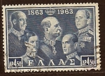 Stamps Greece -  Monarcas de Grecia