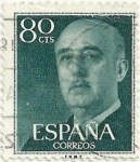 Stamps Spain -  (22) SERIE BÁSICA FRANCO. VALOR FACIAL 80 Cts. EDIFIL 1152