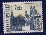 Stamps Czechoslovakia -  Vista siudad BRNO