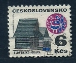 Stamps : Europe : Czechoslovakia :  Vista siudad ORAVA