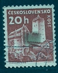 Stamps Czechoslovakia -  Vista siudad KOST