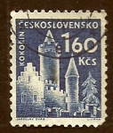 Sellos de Europa - Checoslovaquia -  Vista siudad KOKORIN
