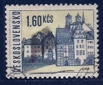 Stamps Czechoslovakia -  Vista siudad CHEB