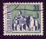 Stamps : Europe : Czechoslovakia :  Vista siudad KOSICE