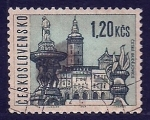 Stamps Czechoslovakia -  Vista siudad CESKE
