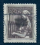 Stamps : Europe : Czechoslovakia :  OBRERO TEXTIL