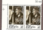 Stamps : Europe : Spain :  Arte Español - fotografía de José Ortíz Echagüe - Remero Vasco