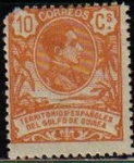Stamps : Europe : Spain :  GUINEA Española 1909 63 Sello Alfonso XIII con Nº control al dorso