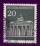 Stamps Germany -  Puerta de BRANDENBURGO